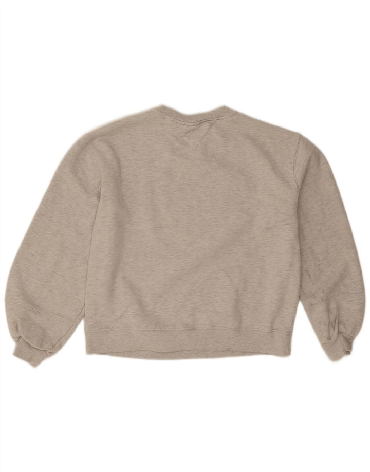 Damska bluza oversize Tommy Hilfiger z grafiką UK 14, średnia szarość