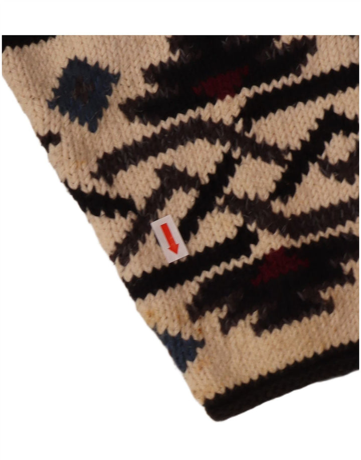 Sweter damski w stylu vintage z grafiką, UK 10, mały, wielobarwny, artystyczny