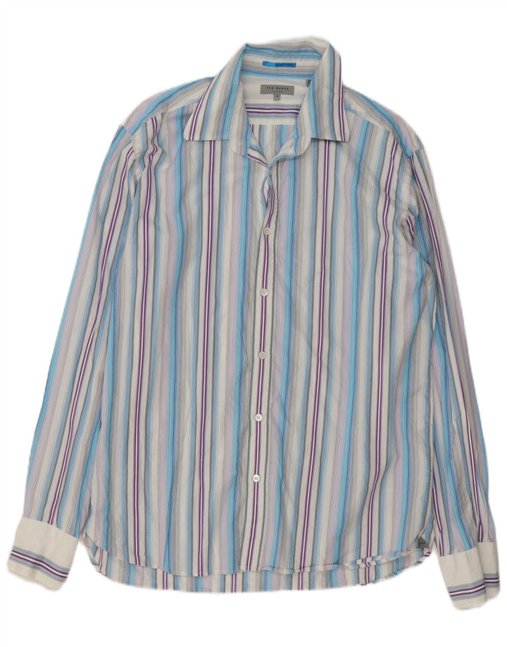 Koszula męska Ted Baker, rozmiar 5 XL, wielokolorowa, bawełniana w paski