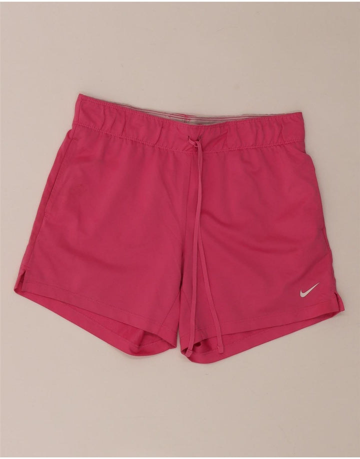 Damskie spodenki sportowe NIKE Dri Fit UK 4 XS Różowy poliester