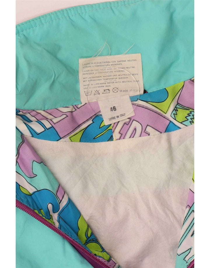 Przepraszamy, damska graficzna kurtka Anorak IT 46, duża, wielobarwna, retro