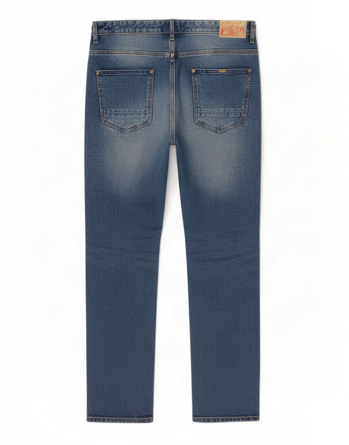 Springfield Męskie jeansy slim W38 L34 Niebieskie bawełniane