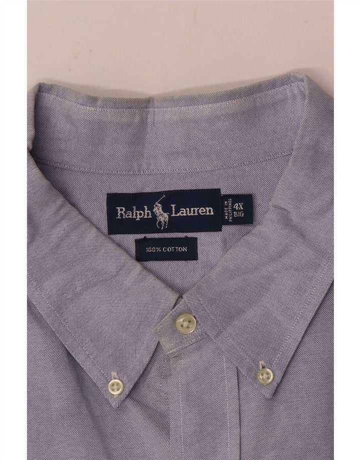 Koszula męska Ralph Lauren, duża, 4XL, niebieska, bawełniana