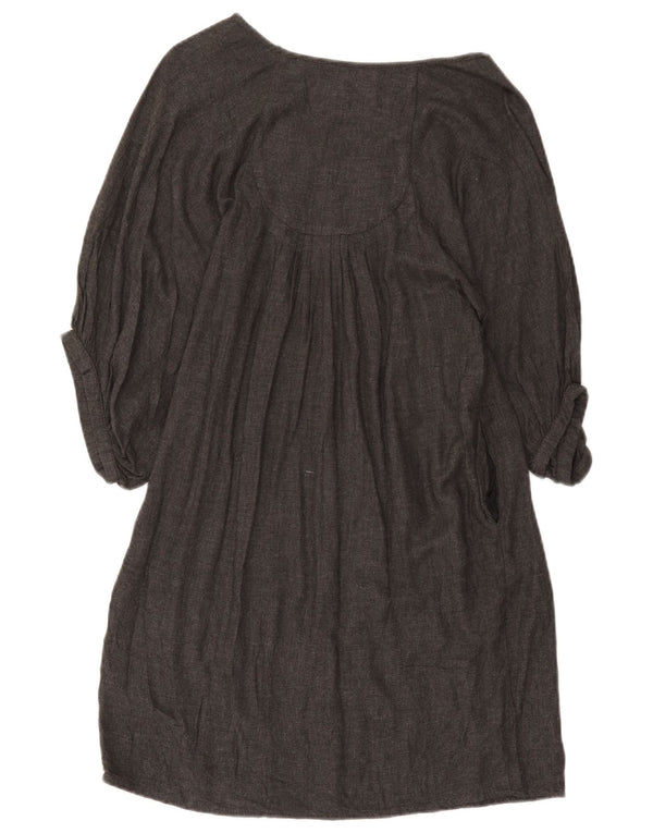 Damska sukienka namiotowa oversize z rękawem 3/4 Zara UK 10 Small, szara wiskoza