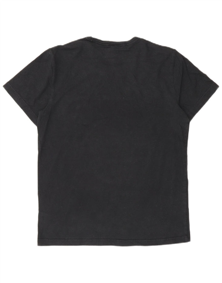 Męski T-shirt Champion z grafiką, mały, czarny, bawełniany