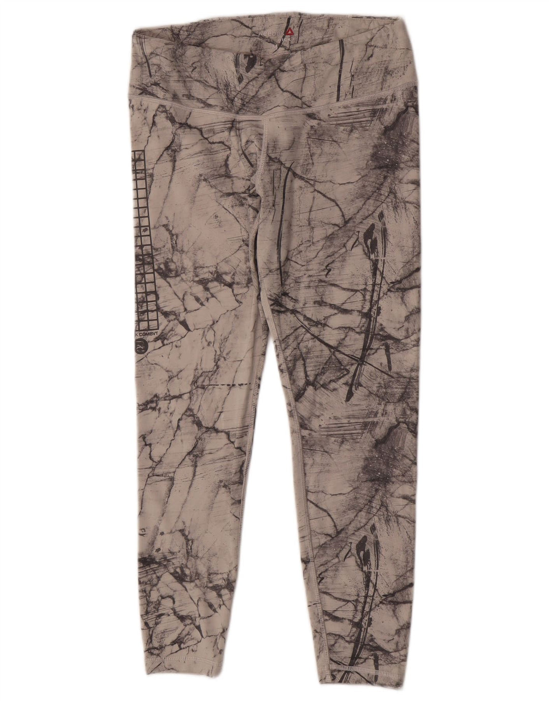 Legginsy damskie Reebok Crop Abstract Pattern UK 12/14 Średnioszary