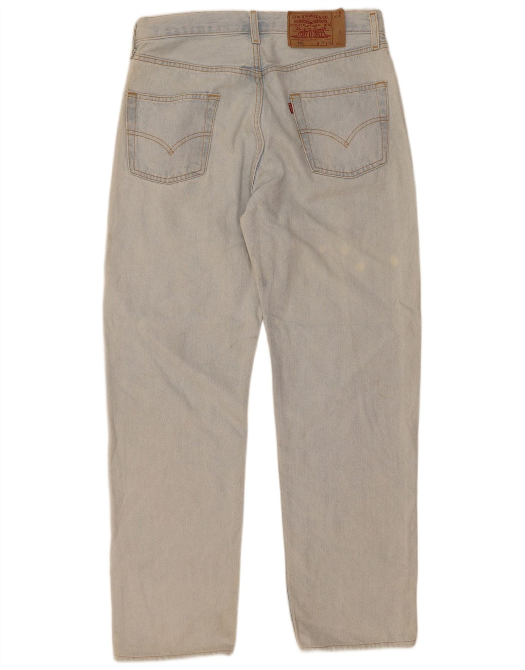 Męskie dżinsy Levi's 501 Straight W36 L32 Niebieskie bawełniane