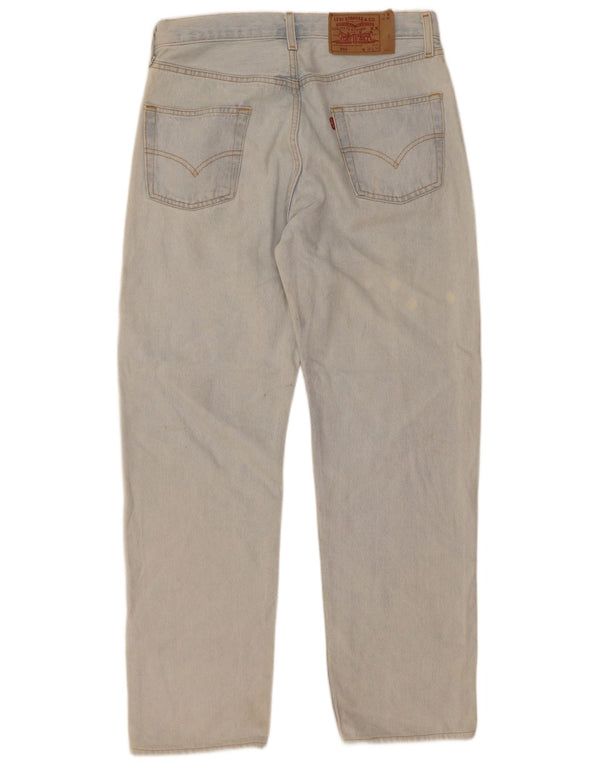 Męskie dżinsy Levi's 501 Straight W36 L32 Niebieskie bawełniane