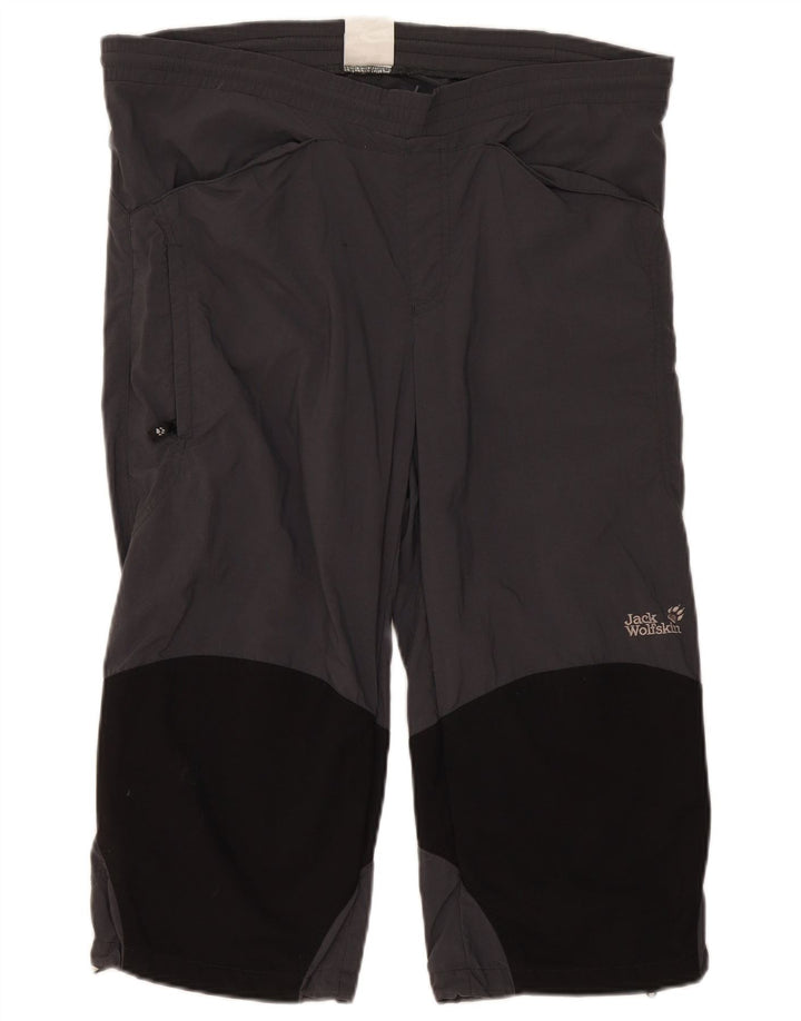 Damskie spodnie dresowe Jack Wolfskin Capri UK 14 w kolorze średnioszarym
