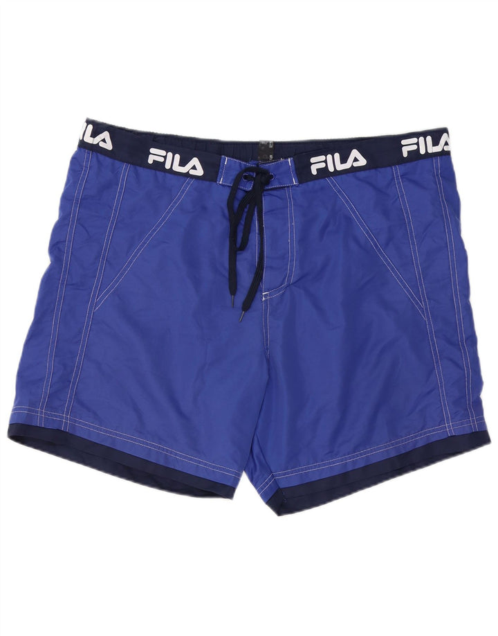 Męskie spodenki kąpielowe Fila Graphic 2XL Niebieski poliester