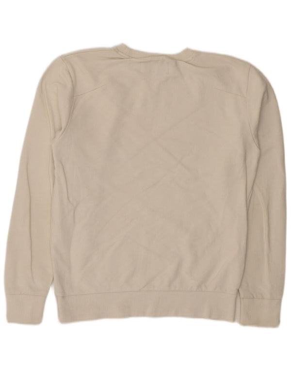 Męska bluza z grafiką Calvin Klein Jeans, mała, biała, bawełniana