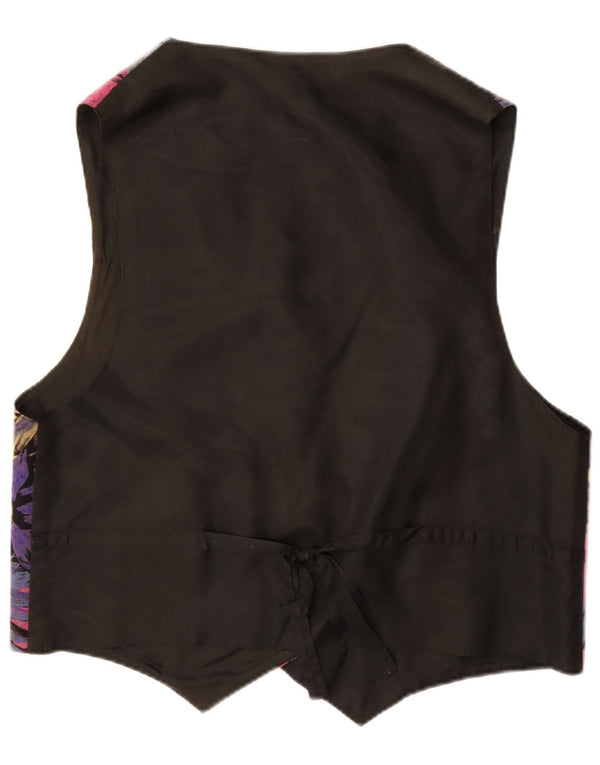 Kamizelka damska Vintage UK 18 XL, wielobarwna w kwiaty