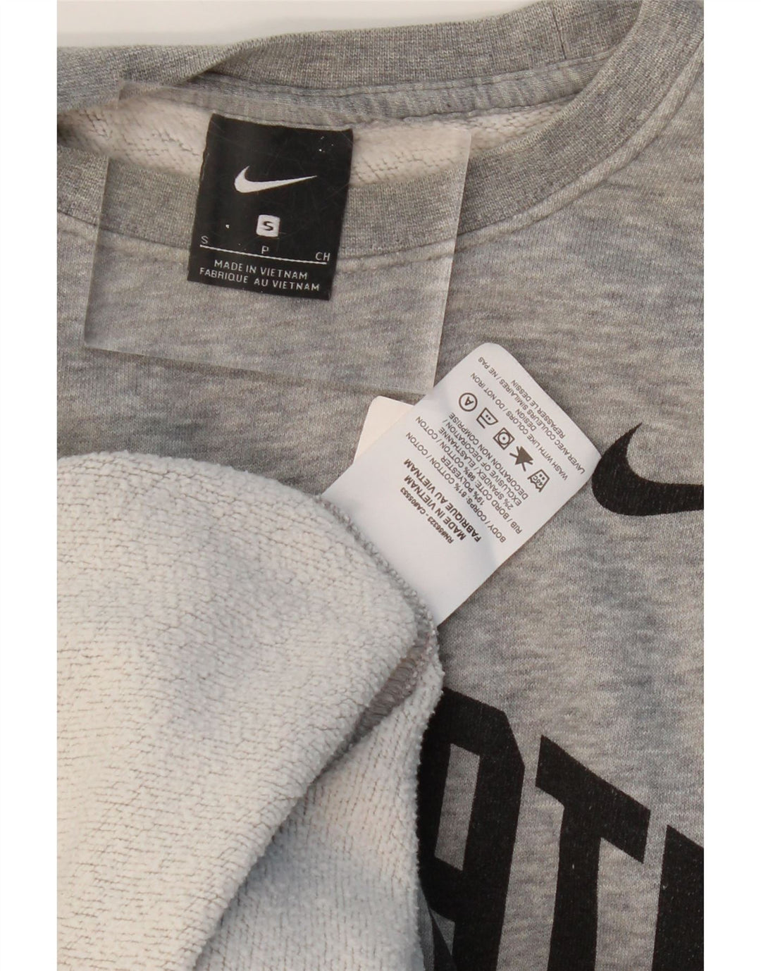 Męska bluza z grafiką NIKE ze stanem Ohio, mała, szara, bawełniana