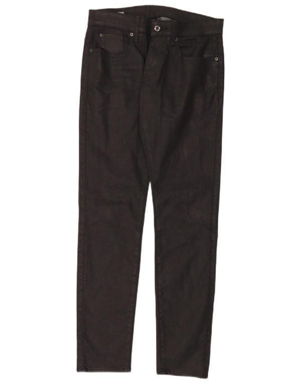 G-Star Mens Revend Super Slim Jeans W31 L32 Black Cotton