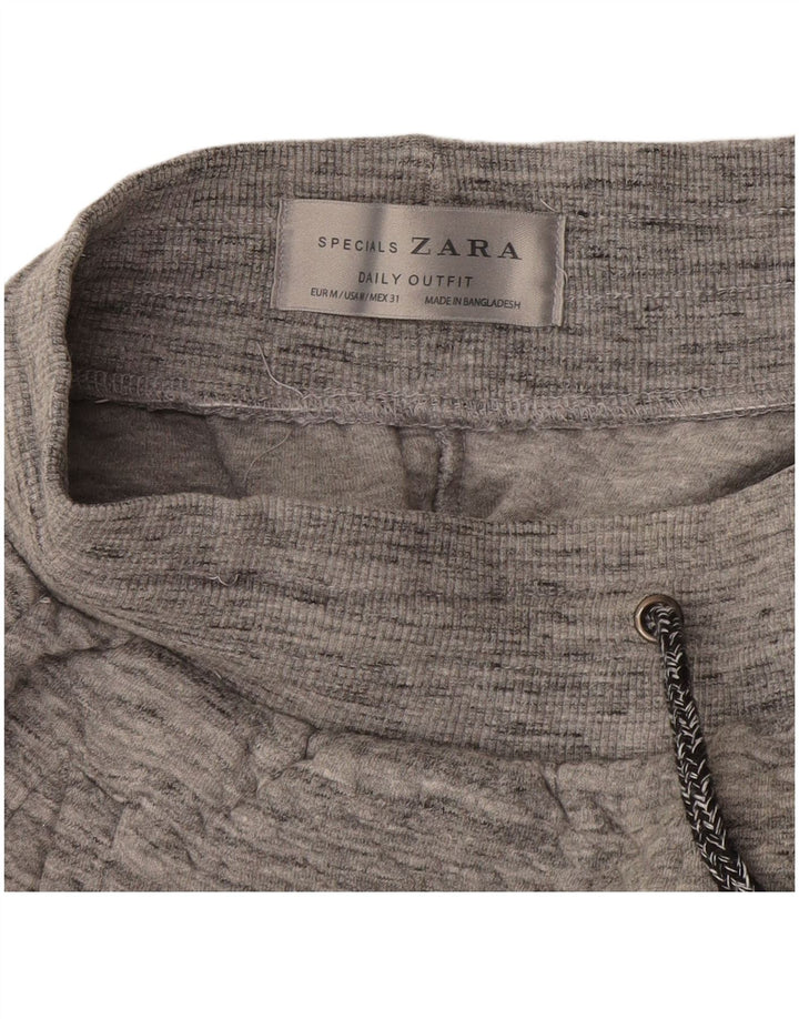 Męskie spodnie dresowe Zara Joggers, średnioszare, nakrapiane