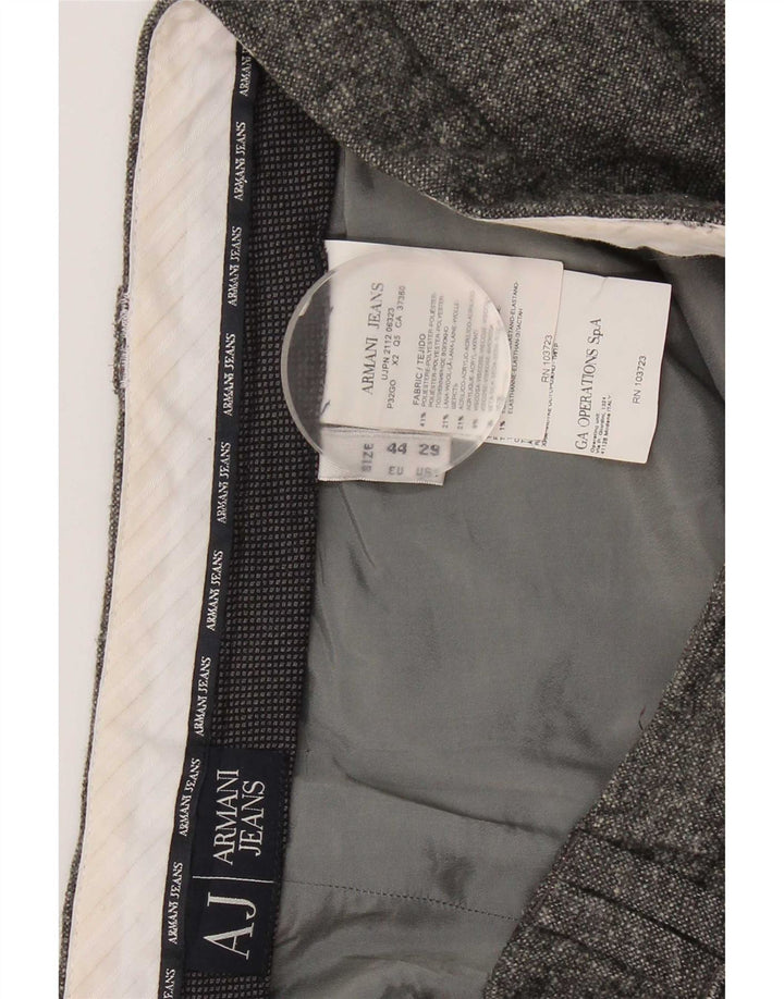 Spodnie damskie Armani Slim Chino W29 L29 Szary poliester