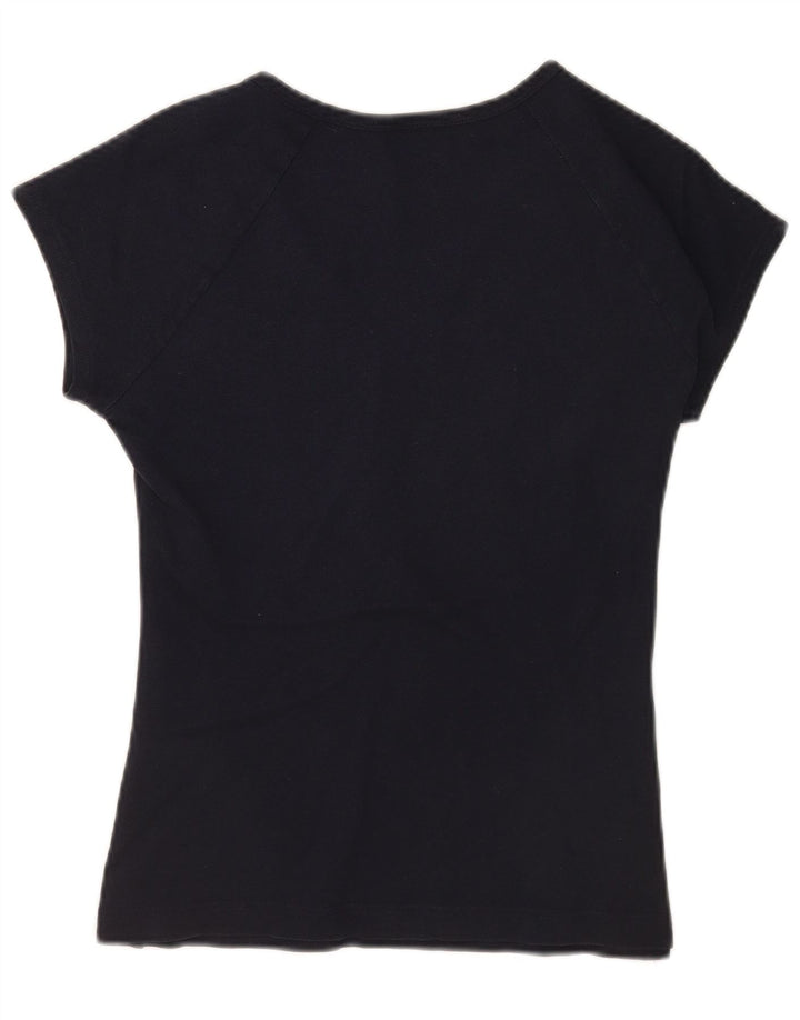T-shirt damski Lacoste, rozmiar 42, duży, granatowy, bawełniany