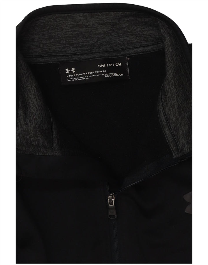 Męski sweter UNDER ARMOUR Cold Gear z zamkiem błyskawicznym, mały, czarny