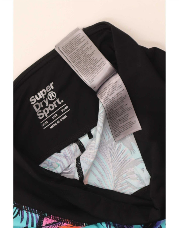 Damskie legginsy Superdry Graphic Crop UK 12, średnie, wielokolorowe kwiaty
