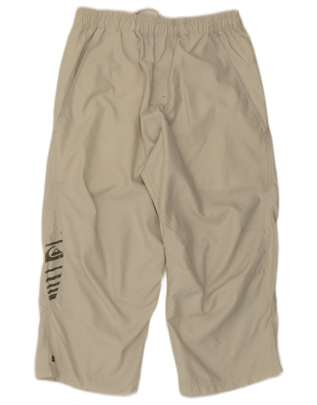 Męskie spodnie dresowe Quiksilver Graphic Capri, mały beżowy poliester