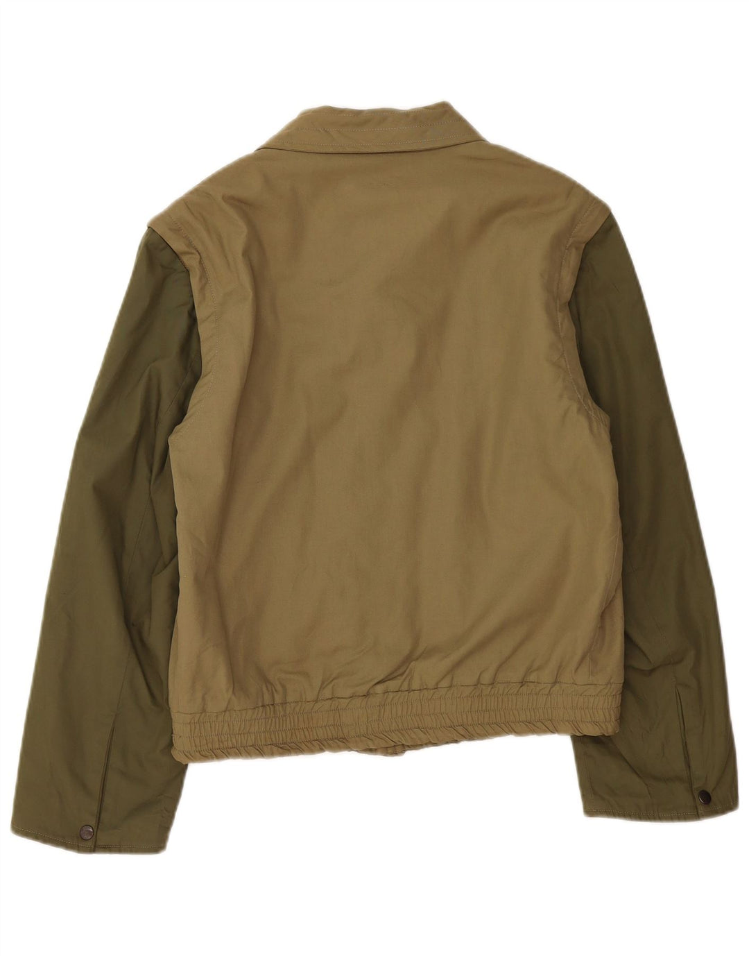 Damska kurtka bomberka NINO DANIELI UK 16, duże bloki kolorów khaki