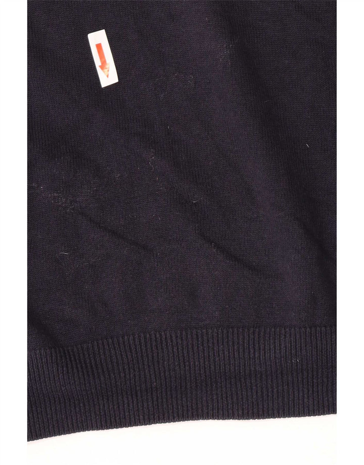 Męski sweter zapinany na zamek Massimo Dutti XL, granatowy