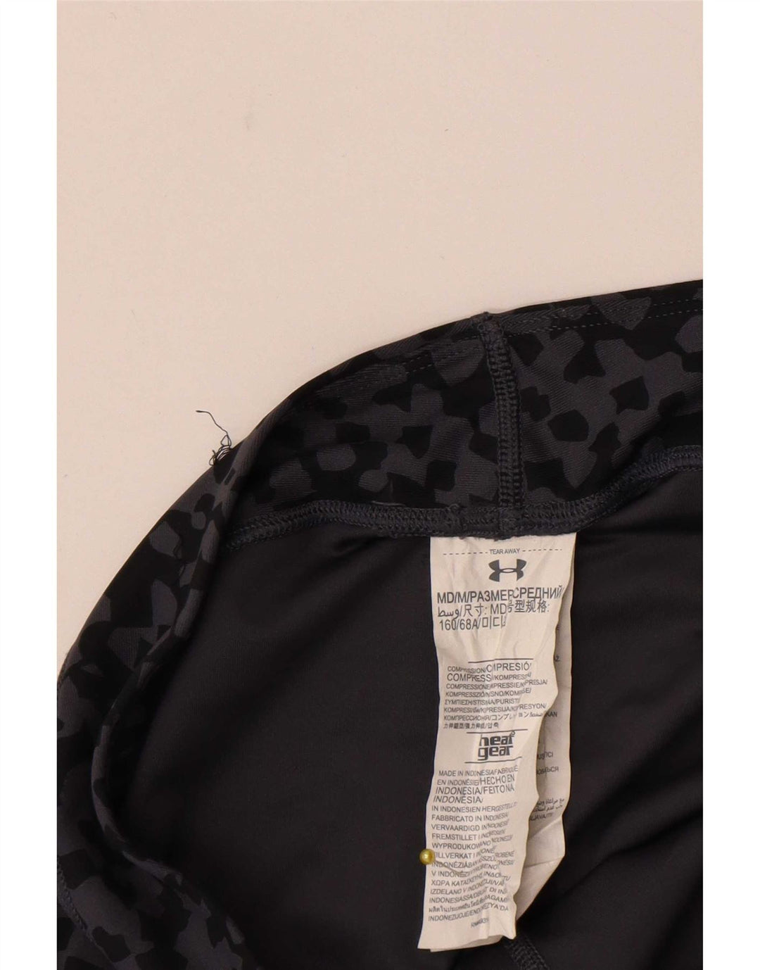 Legginsy damskie Under Armour UK 12, średnioszary, geometryczny poliester