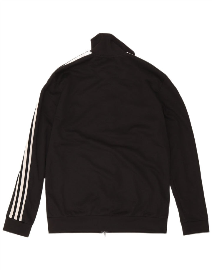 Adidas Męska bluza dresowa, mała, czarna, poliestrowa
