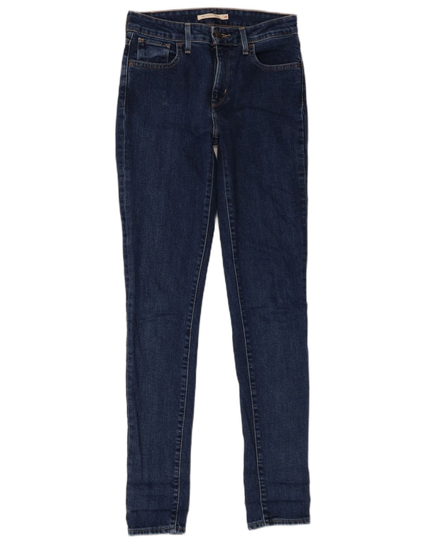 Damskie jeansy Levi's 721 z wysokim stanem W26 L32 Granatowa bawełna