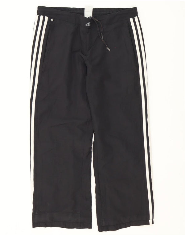 Damskie spodnie dresowe Adidas Clima Proof UK 12, średni czarny poliester
