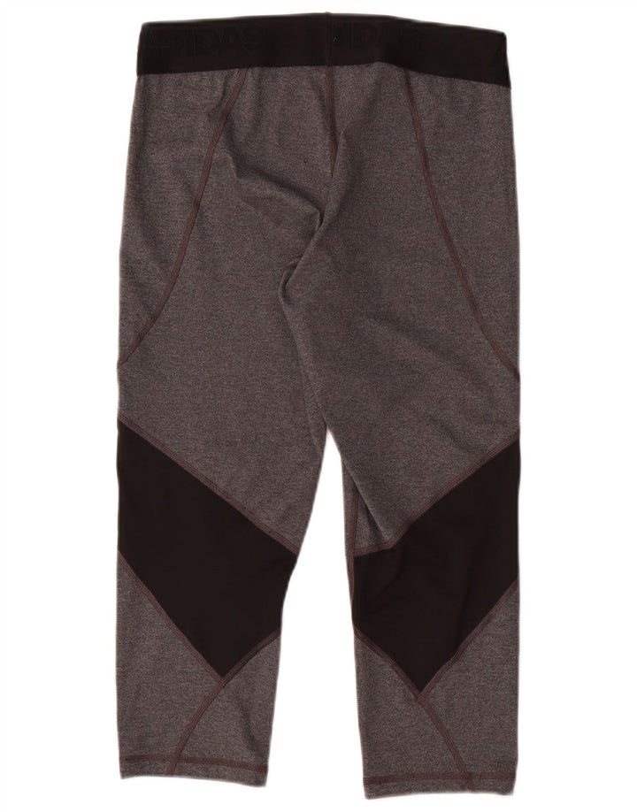 Damskie legginsy Adidas Climacool Capri UK 12/14 Średni szary, blok kolorów