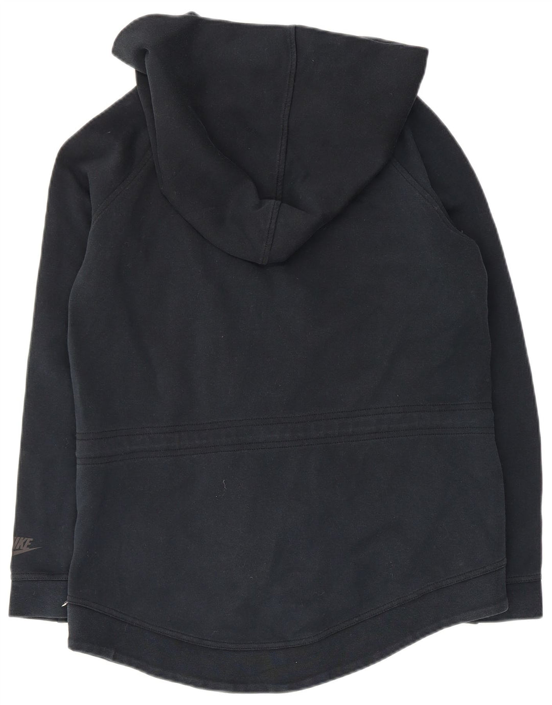 Damski sweter oversize z kapturem i zamkiem NIKE UK 10, mały, granatowy, bawełniany