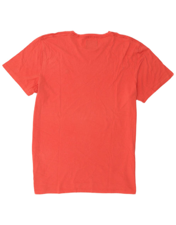 T-shirt męski Abercrombie & Fitch, XL, pomarańczowy, bawełniany