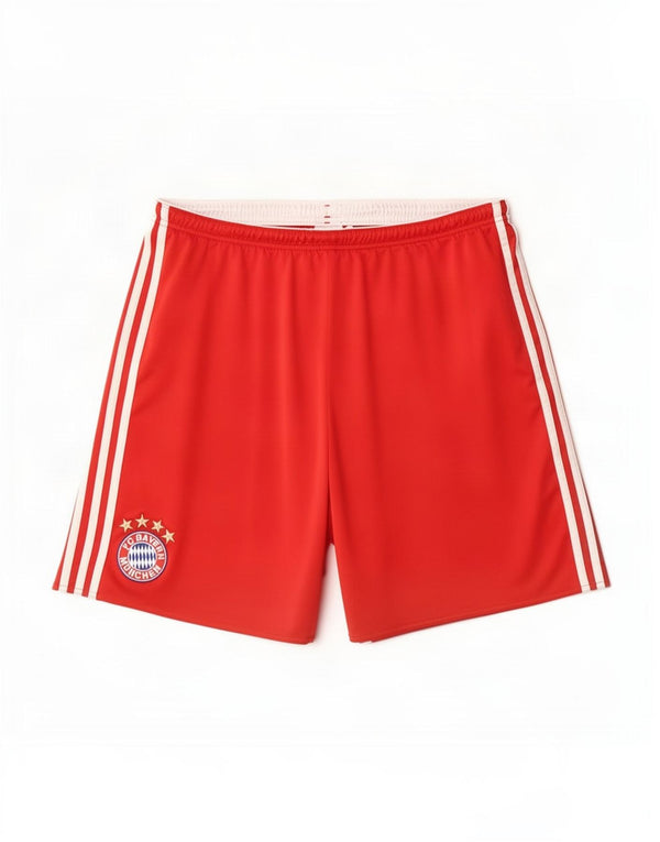 Adidas Mens FC Bayern Munchen Sport Shorts XL Red Colourblock Polyester