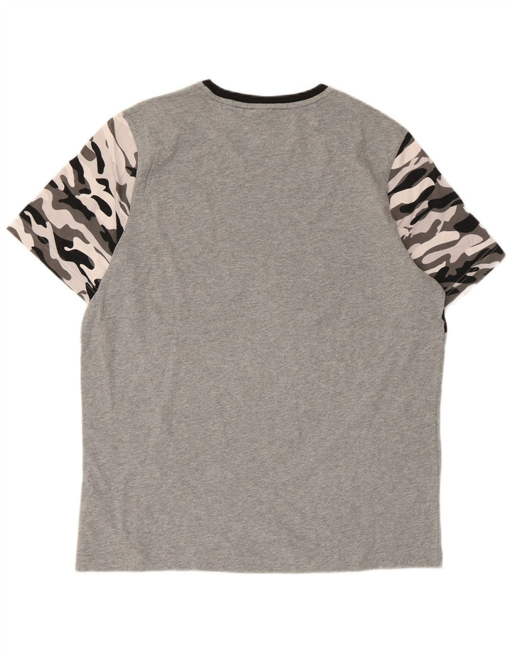 Męski T-shirt Puma z grafiką, duży, wielokolorowy, bawełniany kamuflaż