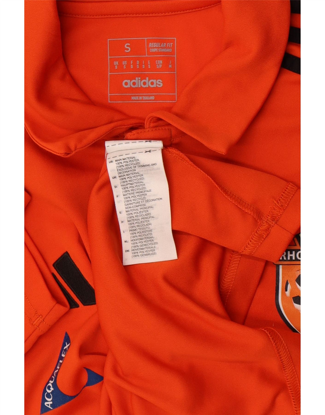 Męska koszulka polo Adidas Aeroready Graphic o regularnym kroju, mała, pomarańczowa, poliestrowa