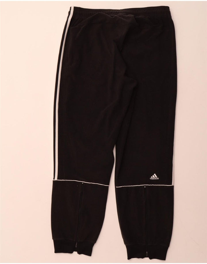 Męskie spodnie dresowe ADIDAS, duże, czarne, poliestrowe