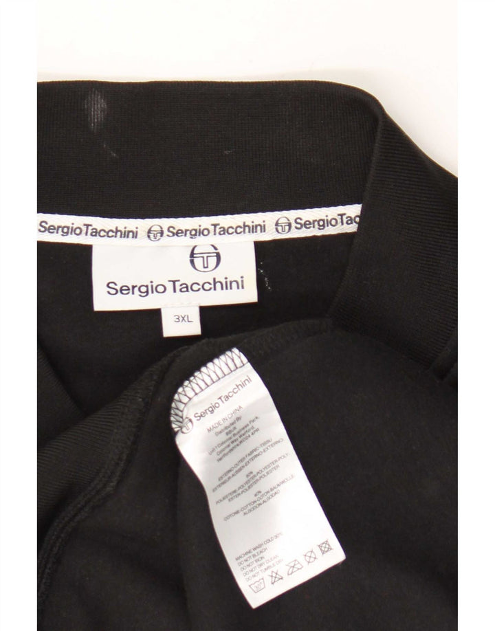 Męska kurtka dresowa bez rękawów Sergio Tacchini 3XL, czarny poliester