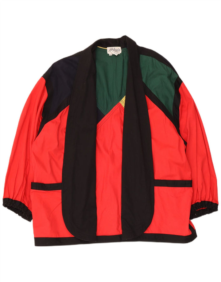 Vintage damska długa marynarka oversize IT 44 średnia wielobarwna