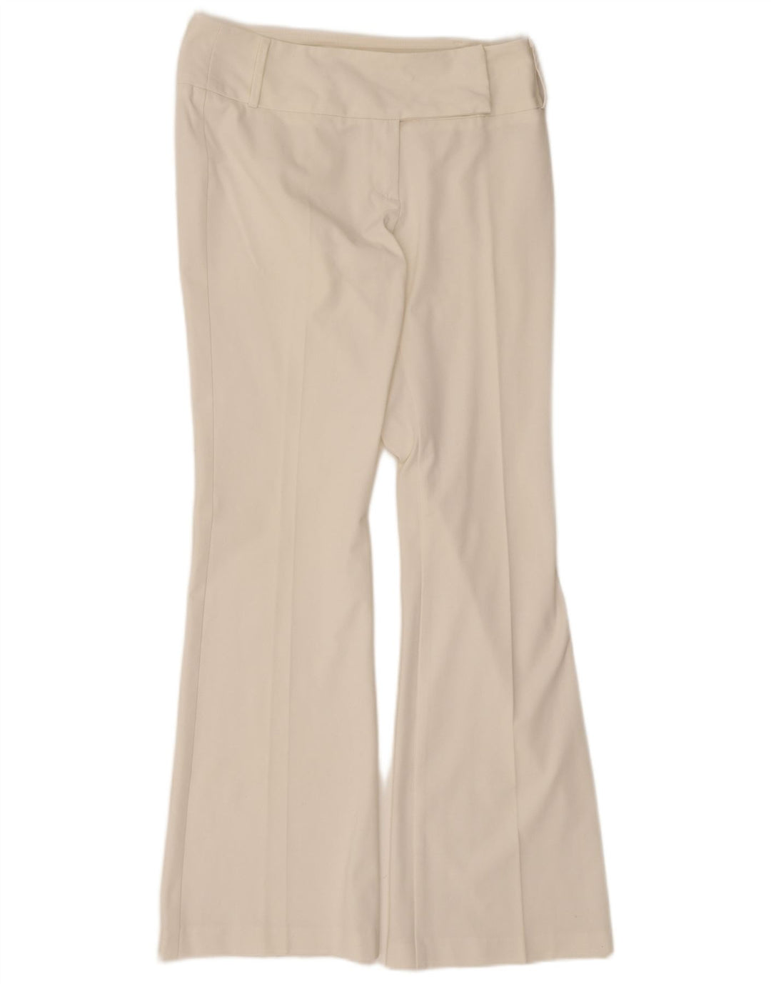 Spodnie damskie Sisley Flare IT 44 Medium W30 L32 Biały poliester