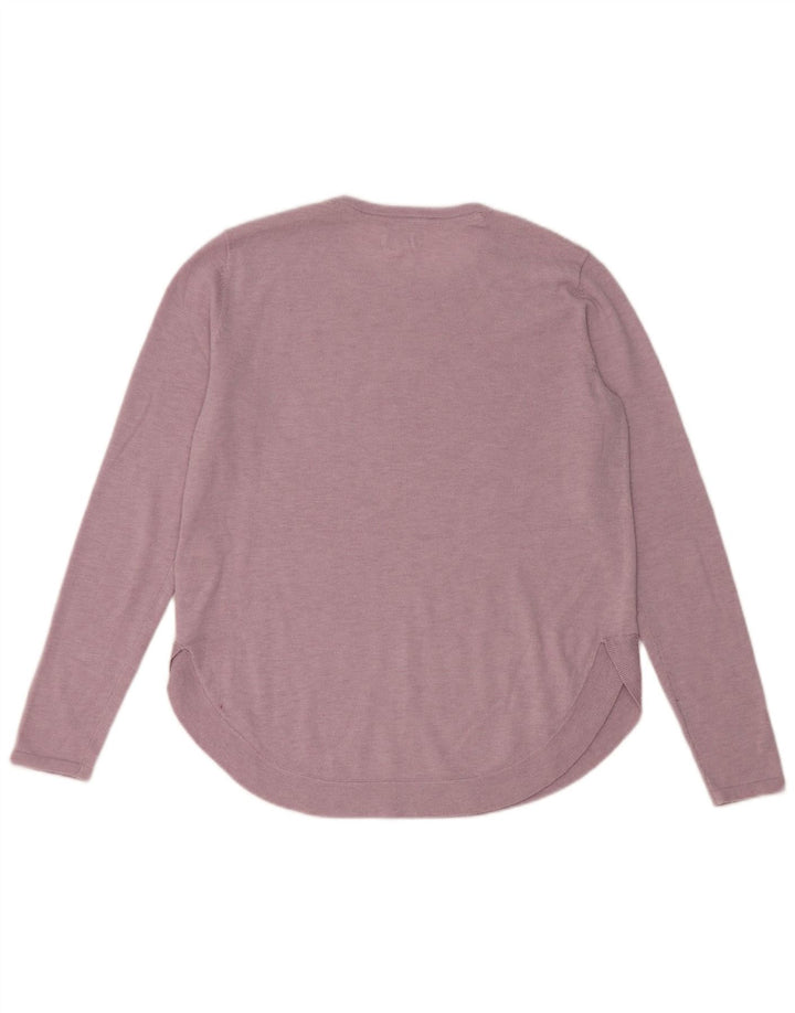 Damski sweter oversize Fat Face z okrągłym dekoltem UK 10, mały fiolet