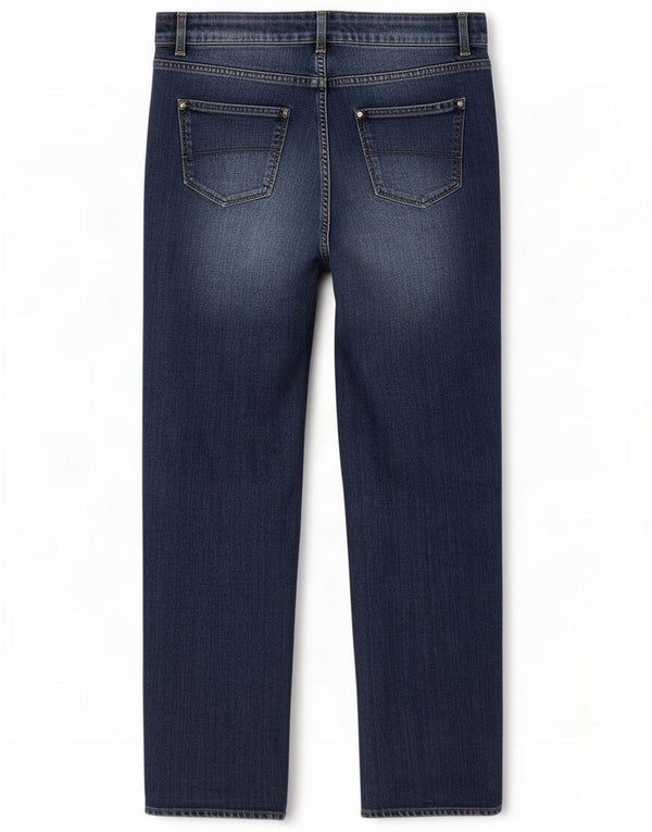 Karen Millen Jeansy damskie UK 14 Large W34 L26 Granatowe