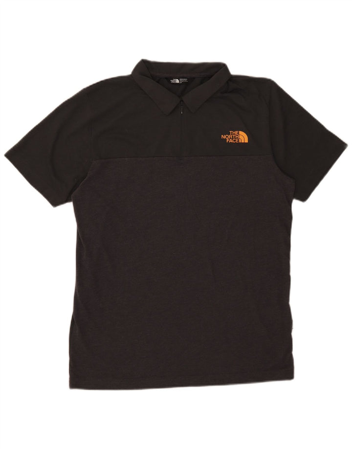 Męska koszulka polo The North Face, mała, szara, z poliestru