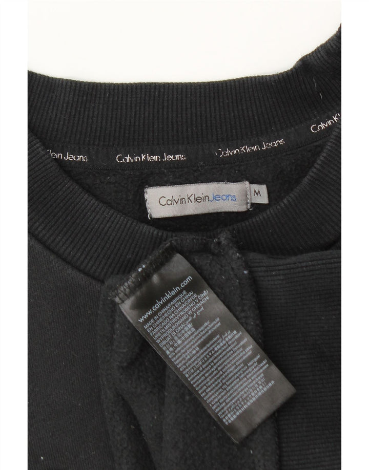 Damska bluza z grafiką Calvin Klein Jeans UK 14, średnia czarna