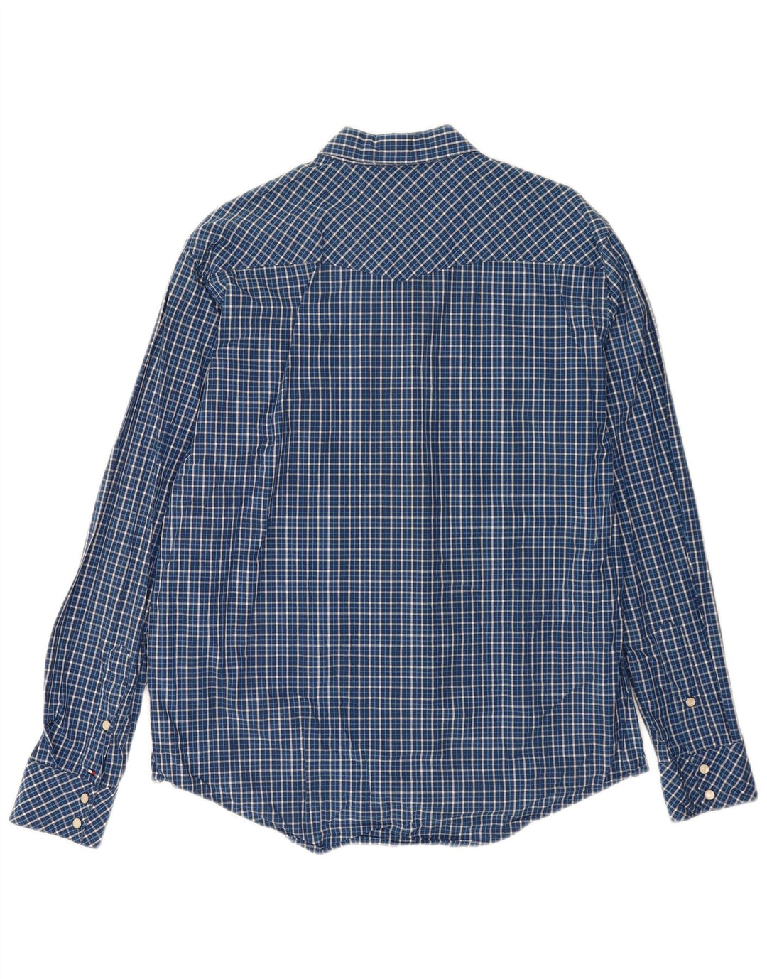 Koszula męska Tommy Hilfiger, duża, niebieska, bawełniana krata