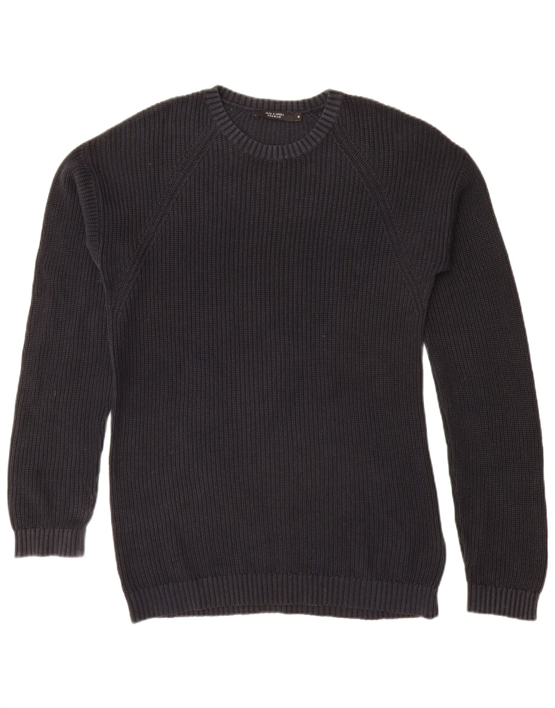 JACK & JONES Męski sweter z okrągłym dekoltem, średni granatowy, bawełniany