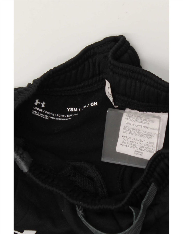 Chłopięce spodnie dresowe Under Armour 7-8 lat, małe, czarne, z blokami kolorów