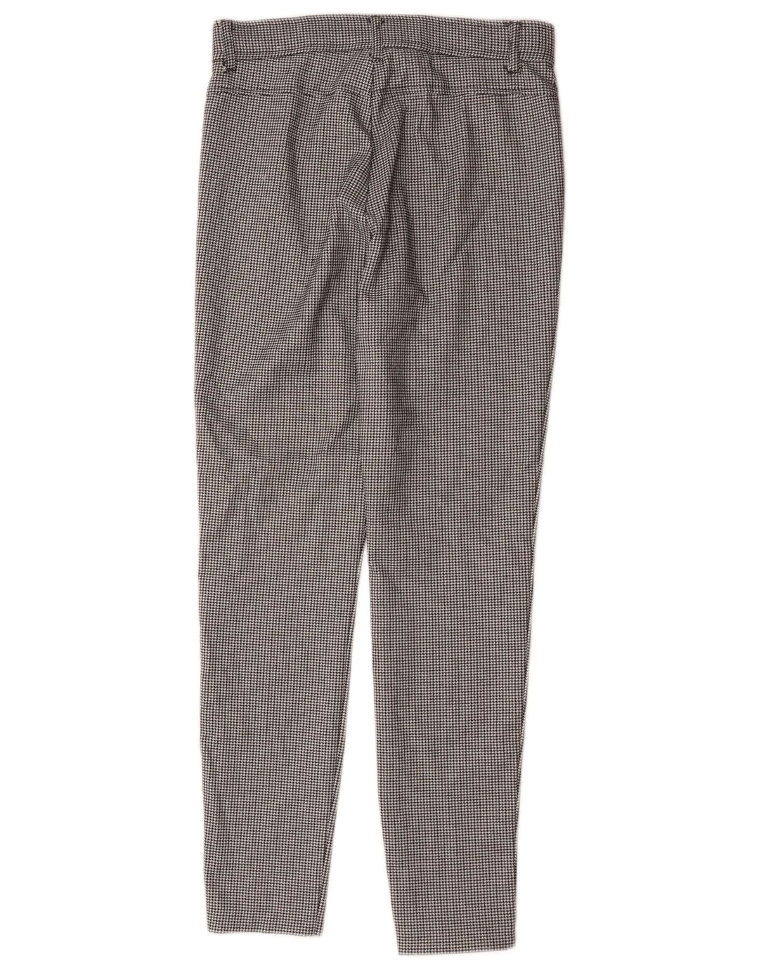 Damskie spodnie typu slim casual Zara, średnie W28 L27, czarne w pepitkę