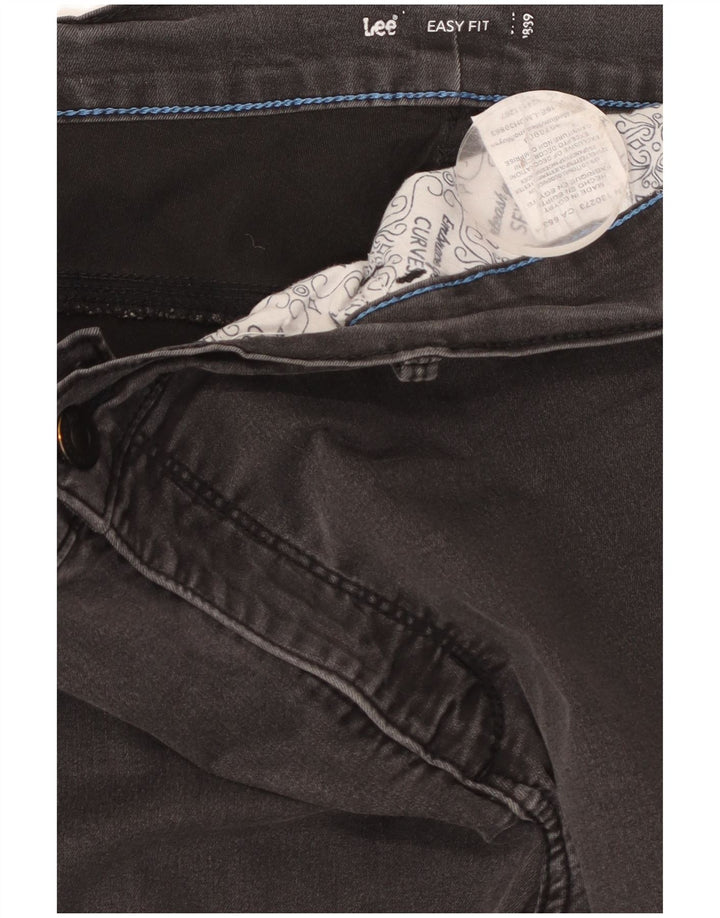 Damskie jeansy Lee Easy Fit W38 L29 Szara bawełna