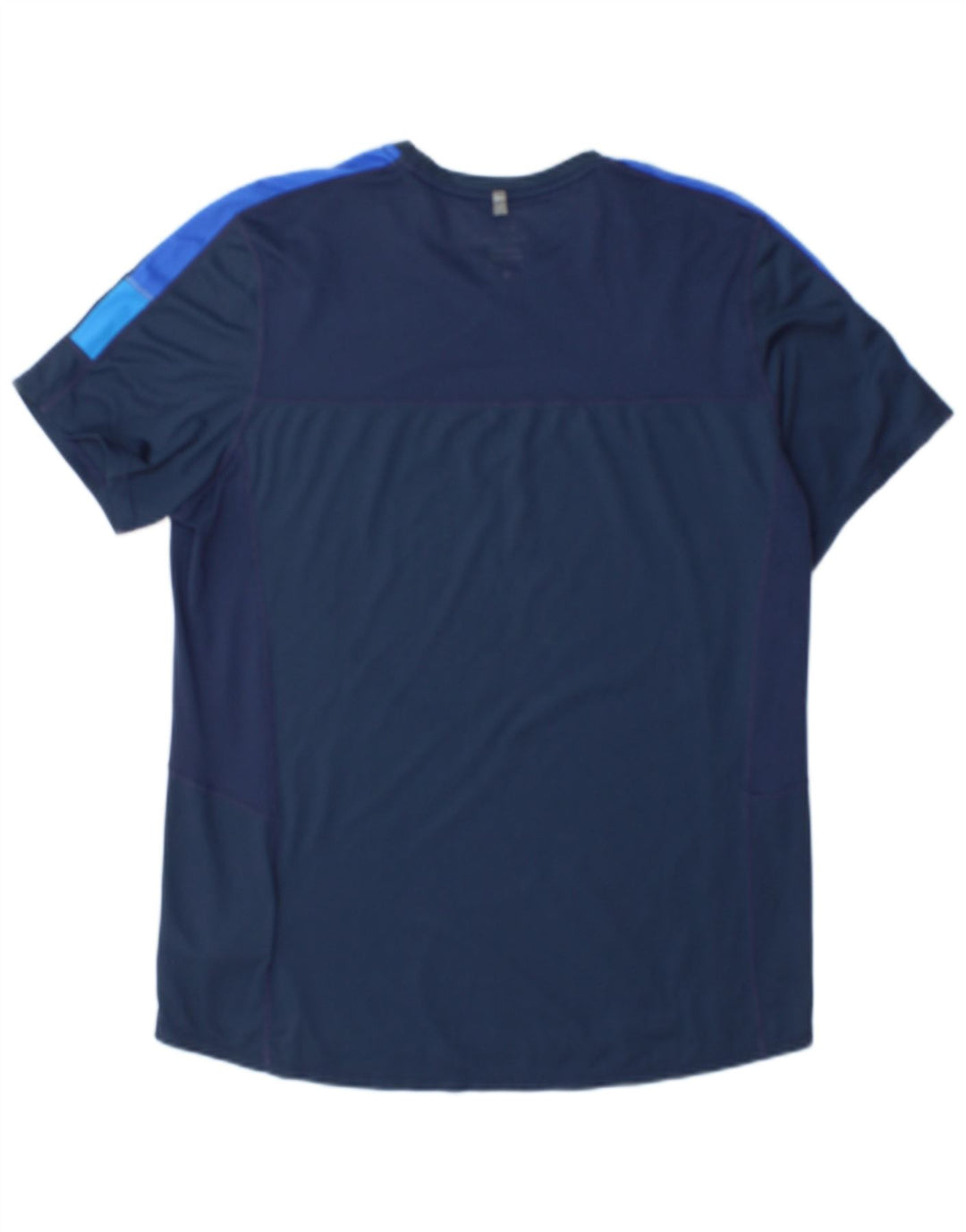 T-shirt męski Nike Dri Fit, duży, granatowy, poliestrowy blok kolorów